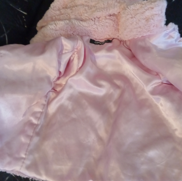 Fake fur pink girls George warm Jacket - Picture 3 of 3
